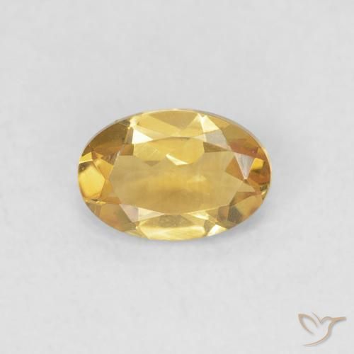 0.41ct Natural Golden Citrine, Oval, VVS-VS