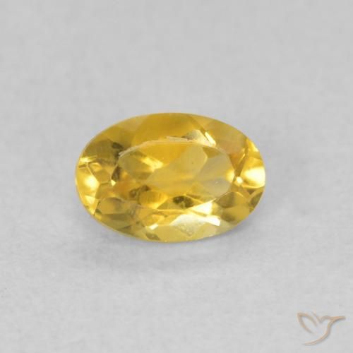 0.41ct Natural Golden Orange Citrine, Oval, VVS-VS