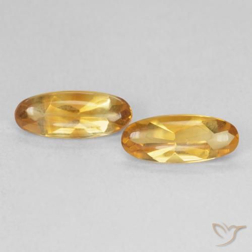 1.68ctw Natural Medium Light-Golden Citrine, Oval, Transparent