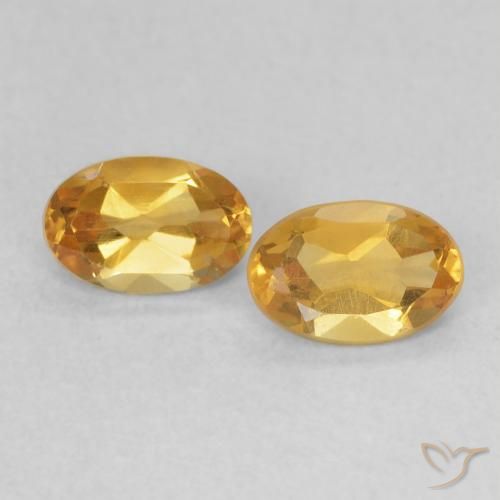0.79ctw Natural Dark Golden Citrine, Oval, VVS-VS