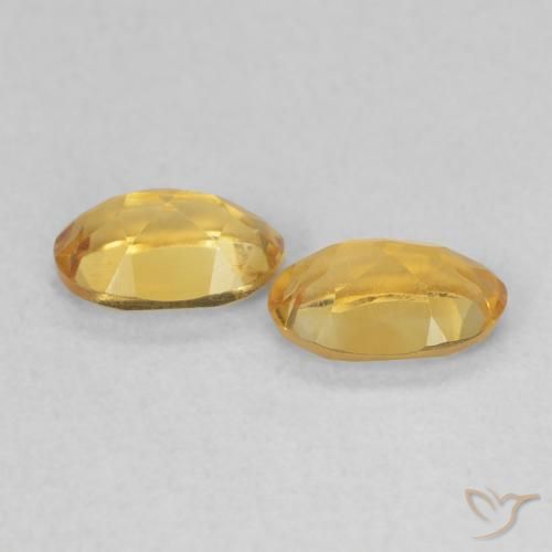 Citrine Gemstones in 6 x 4 mm (calibrated) Size for Sale, Citrine Stones in Dark Golden Color