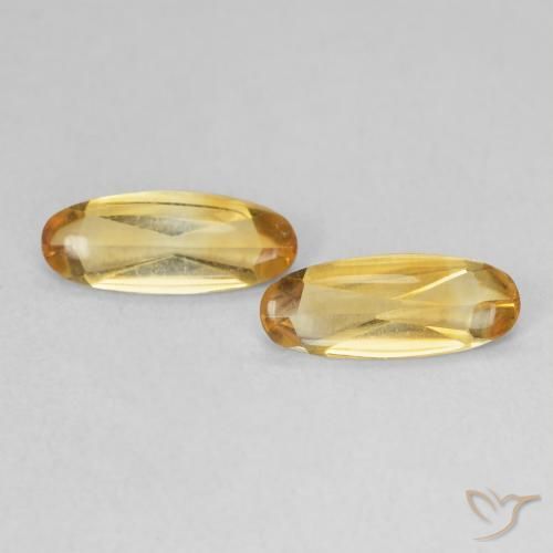 1.21ctw Natural Golden Orange Citrine, Oval, Transparent