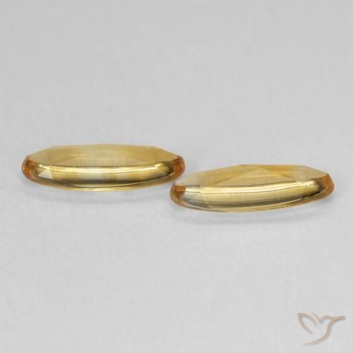 Citrine Gemstones in 10 x 4.1 mm Size for Sale, Citrine Stones in Golden Orange Color