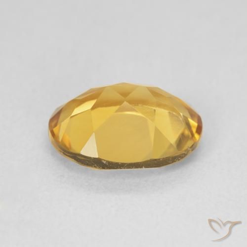 Citrine Gemstone in 11 x 9 mm (calibrated) Size for Sale, Citrine Stone in Deep Gold Color
