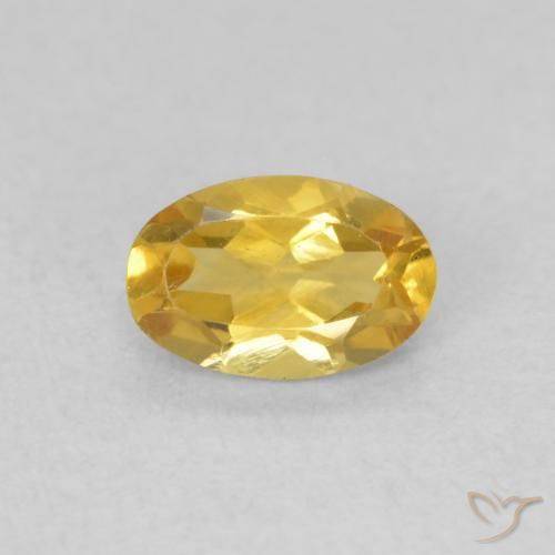 0.41ct Natural Golden Citrine, Oval, VVS-VS
