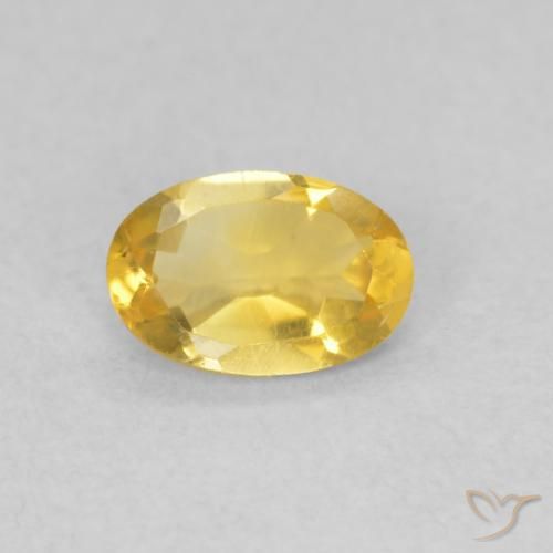 0.37ct Natural Golden Citrine, Oval, VVS-VS