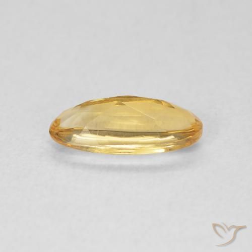 Citrine Gemstone in 9.8 x 4.1 mm Size for Sale, Citrine Stone in Deep Golden Orange Color