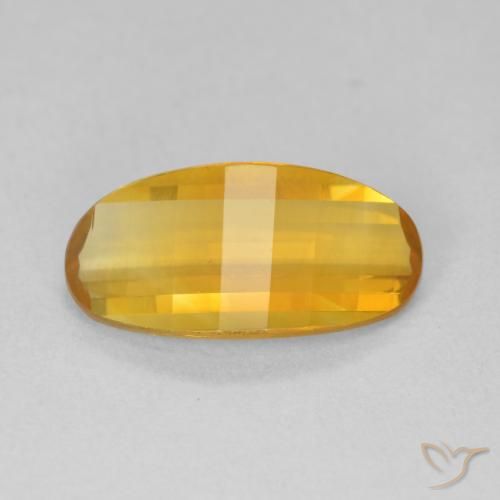 2.48ct Natural Medium Light Orange-Gold Citrine, Oval, VVS