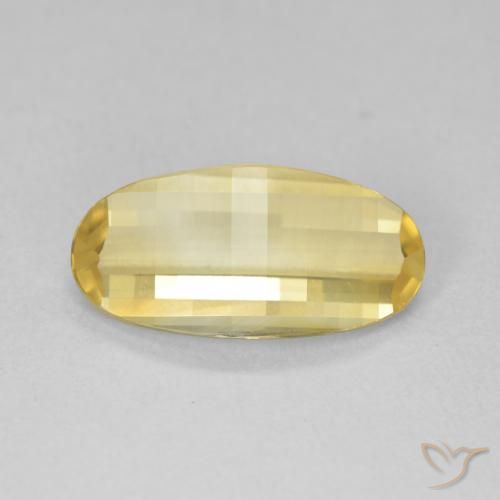 2.22ct Natural Medium Yellow Citrine, Oval, VVS