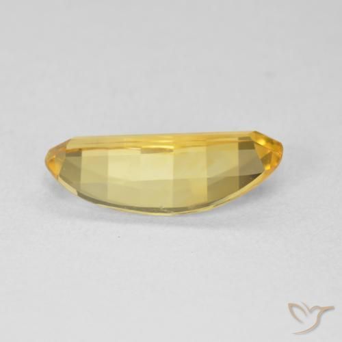 Citrine Gemstone in 13.9 x 6.4 mm Size for Sale, Citrine Stone in Golden Orange Color