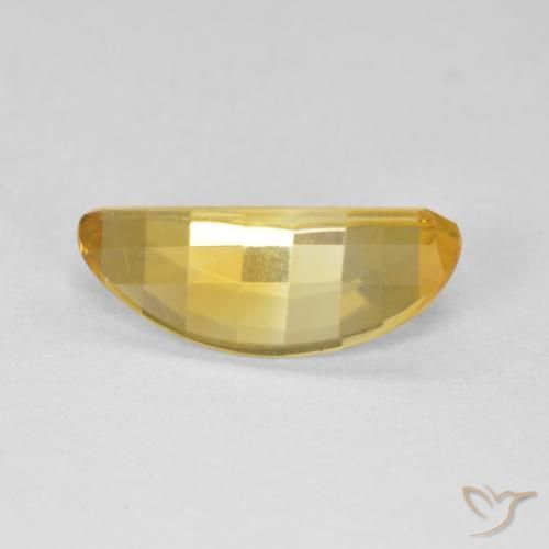 Citrine Gemstone in 14 x 7.1 mm Size for Sale, Citrine Stone in Golden Orange Color