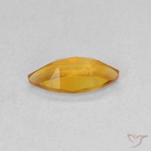 Citrine Gemstone in 8 x 4 mm (calibrated) Size for Sale, Citrine Stone in Orange-Gold Color