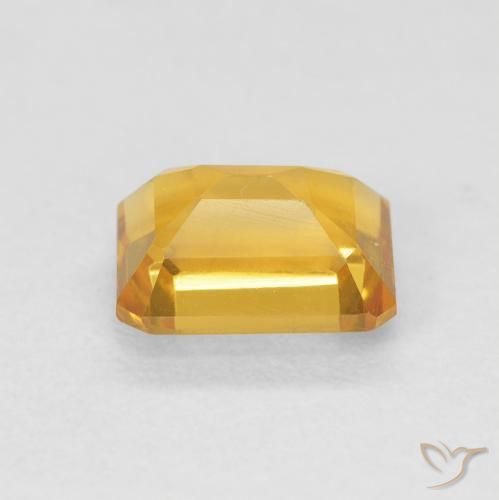 Citrine Gemstone in 8 x 6 mm (calibrated) Size for Sale, Citrine Stone in Orange-Gold Color