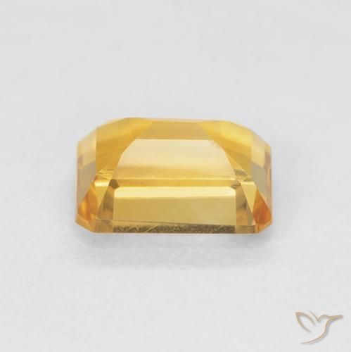 Citrine Gemstone in 8 x 6 mm (calibrated) Size for Sale, Citrine Stone in Medium Light Orange-Gold Color