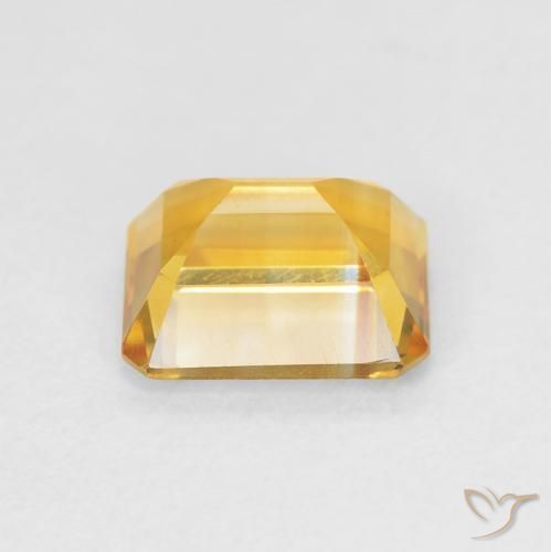 Citrine Gemstone in 8 x 6 mm (calibrated) Size for Sale, Citrine Stone in Medium Light Orange-Gold Color