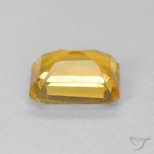 Citrine Gemstone in 8 x 6 mm (calibrated) Size for Sale, Citrine Stone in Medium Light Orange-Gold Color