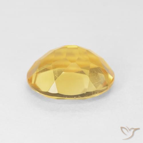Citrine Gemstone in 12 x 10 mm (calibrated) Size for Sale, Citrine Stone in Golden Orange Color