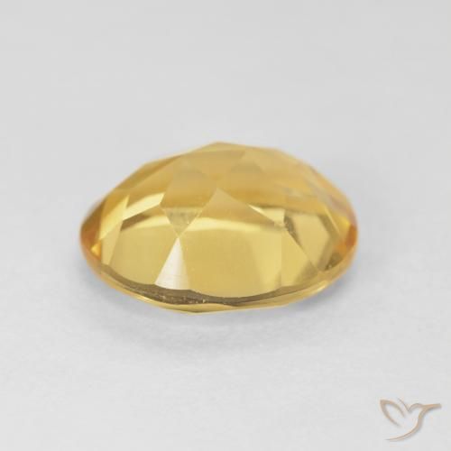 Citrine Gemstone in 12 x 10 mm (calibrated) Size for Sale, Citrine Stone in Golden Orange Color