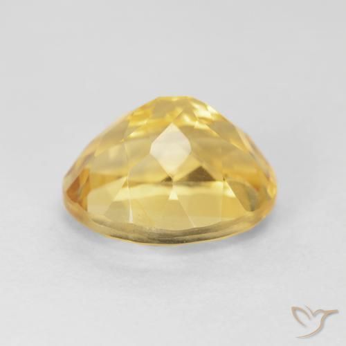 Citrine Gemstone in 12 x 10 mm (calibrated) Size for Sale, Citrine Stone in Medium Golden Color
