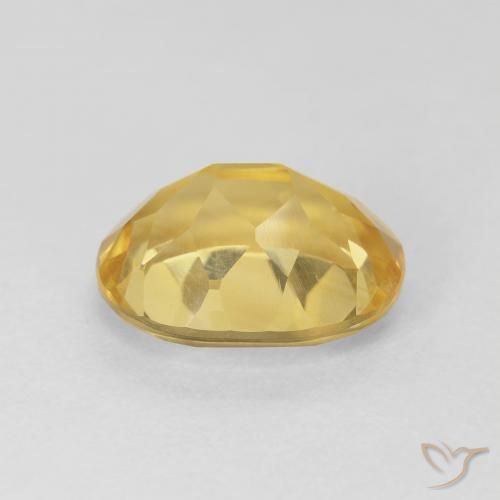 Citrine Gemstone in 11.8 x 9.5 mm Size for Sale, Citrine Stone in Medium Golden Color