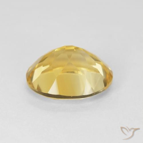 Citrine Gemstone in 12 x 10 mm (calibrated) Size for Sale, Citrine Stone in Medium Golden Color