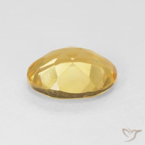 Citrine Gemstone in 12 x 10 mm (calibrated) Size for Sale, Citrine Stone in Golden Orange Color