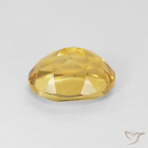 Citrine Gemstone in 11 x 9 mm (calibrated) Size for Sale, Citrine Stone in Medium Golden Color