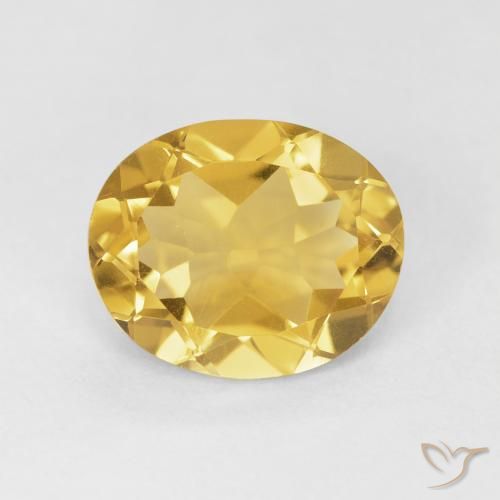 3.97ct Natural Golden Orange Citrine, Oval, VVS-VS