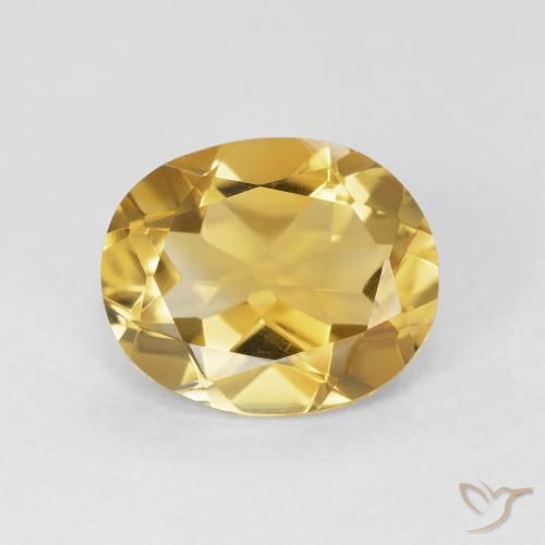 3.84ct Natural Golden Citrine, Oval, VVS