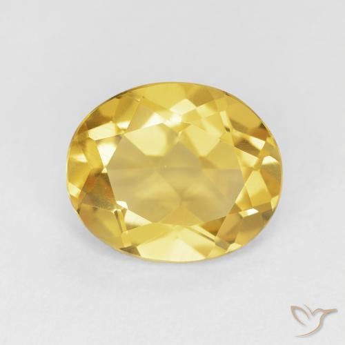 3.94ct Natural Golden Citrine, Oval, VVS
