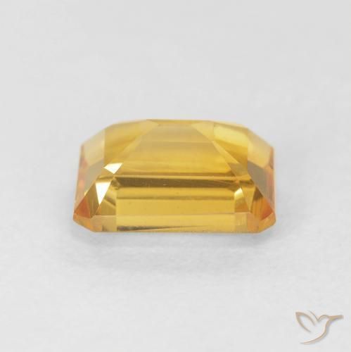 Citrine Gemstone in 8.3 x 6.3 mm Size for Sale, Citrine Stone in Deep Gold Color