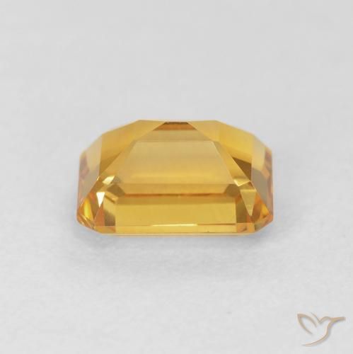 Citrine Gemstone in 8 x 6 mm (calibrated) Size for Sale, Citrine Stone in Medium Orange-Gold Color