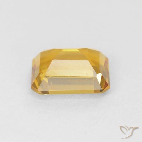 Citrine Gemstone in 8 x 6 mm (calibrated) Size for Sale, Citrine Stone in Medium Light Orange-Gold Color