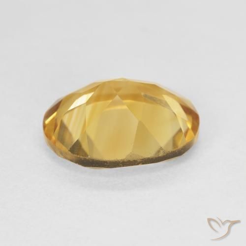 Citrine Gemstone in 12 x 10 mm (calibrated) Size for Sale, Citrine Stone in Deep Gold Color