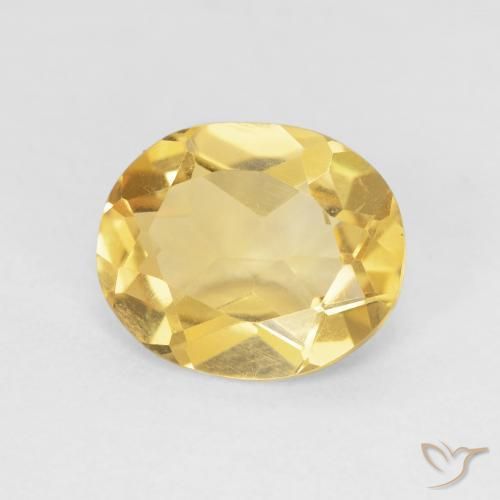 3.33ct Natural Golden Orange Citrine, Oval, VVS-VS