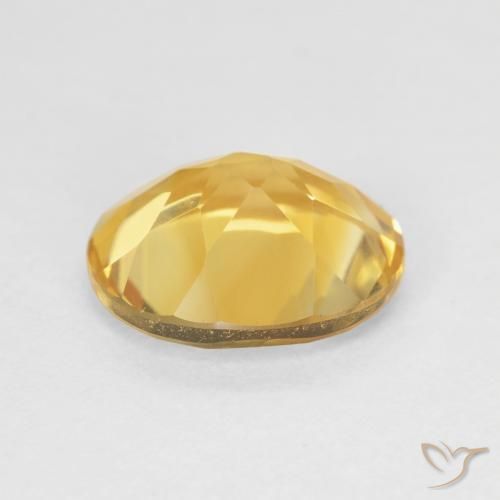 Citrine Gemstone in 12 x 10 mm (calibrated) Size for Sale, Citrine Stone in Medium Golden Color