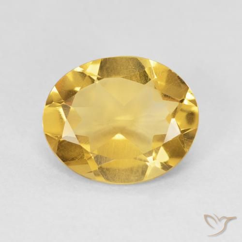 3.61ct Natural Golden Citrine, Oval, VVS-VS
