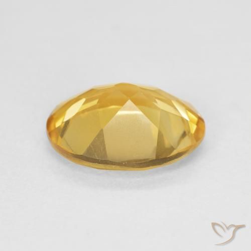 Citrine Gemstone in 12 x 10 mm (calibrated) Size for Sale, Citrine Stone in Golden Color