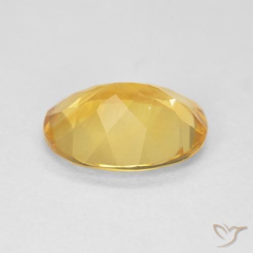 Citrine Gemstone in 12 x 10 mm (calibrated) Size for Sale, Citrine Stone in Golden Orange Color