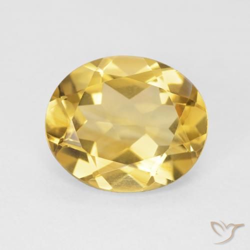 4.23ct Natural Golden Citrine, Oval, VVS-VS