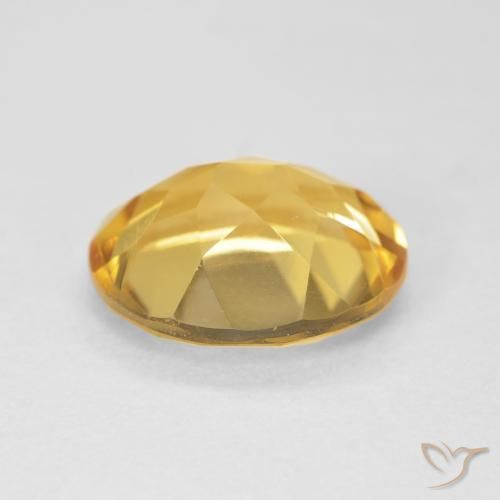 Citrine Gemstone in 12 x 10 mm (calibrated) Size for Sale, Citrine Stone in Golden Color