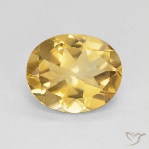 3.95ct طبيعي ذهبي سيترين, بيضوي, VVS-VS, Photo A