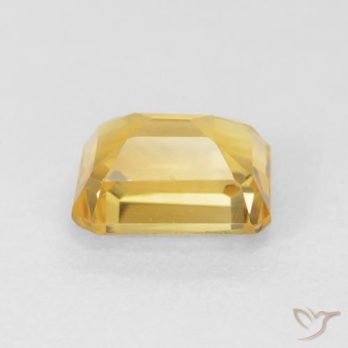 Citrine Gemstone in 8.1 x 6.4 mm Size for Sale, Citrine Stone in Bright Gold Color
