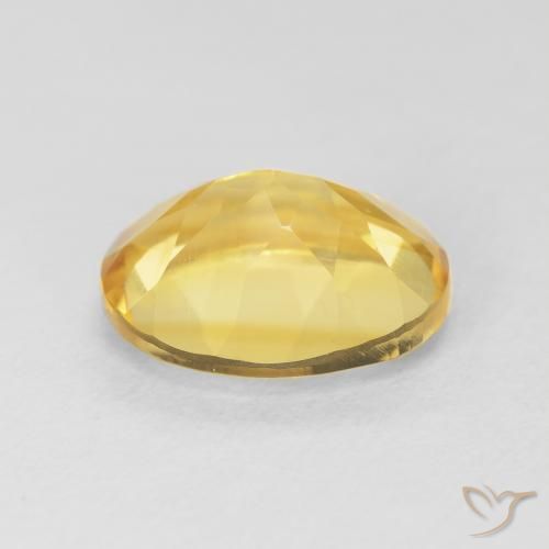 Citrine Gemstone in 12 x 10 mm (calibrated) Size for Sale, Citrine Stone in Medium Golden Color