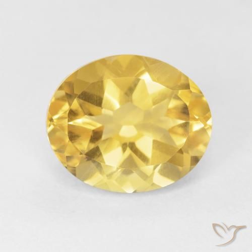 4.72ct Natural Golden Orange Citrine, Oval, VVS-VS