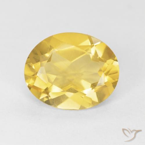 3.91ct Natural Golden Orange Citrine, Oval, VVS-VS