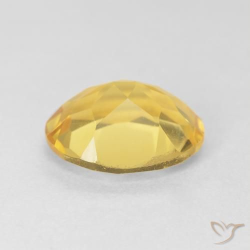 Citrine Gemstone in 12 x 10 mm (calibrated) Size for Sale, Citrine Stone in Golden Orange Color