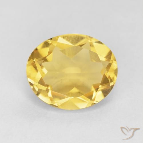 4.34ct Natural Golden Orange Citrine, Oval, VVS-VS