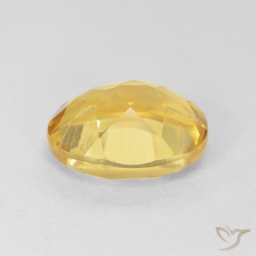 Citrine Gemstone in 12 x 10 mm (calibrated) Size for Sale, Citrine Stone in Golden Orange Color