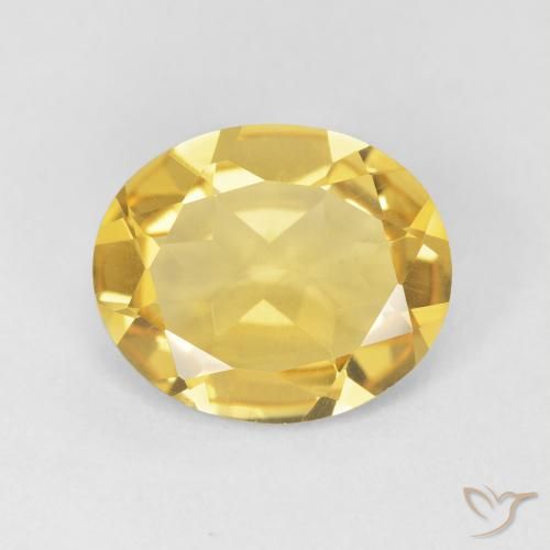 3.71ct Natural Golden Orange Citrine, Oval, VVS-VS